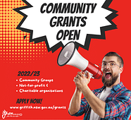 Community Grants Program Now Open