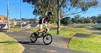 Griffith's Pump Track Nearing Completition