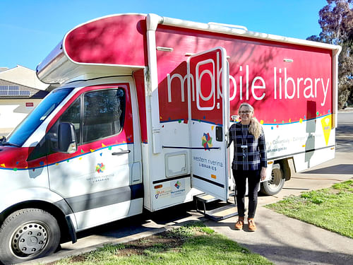 New Face Behind The Wheel Of Griffith City Library’s Mobile Library